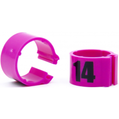 E-Z Bagues à clips numérotés 1 à 25 - Taille: 8mm - Couleur Rose à 4,95 € - Rings 4 Wings - 760RN-Pink - 8 mm