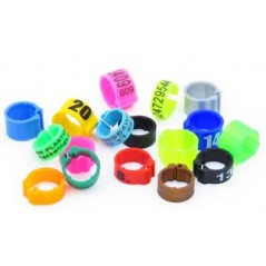 E-Z Bagues à clips numérotés 1 à 25 - Taille: 8mm - Couleur Orange Fluo à 4,95 € - Rings 4 Wings - 760RN-Fluoorange - 8 mm