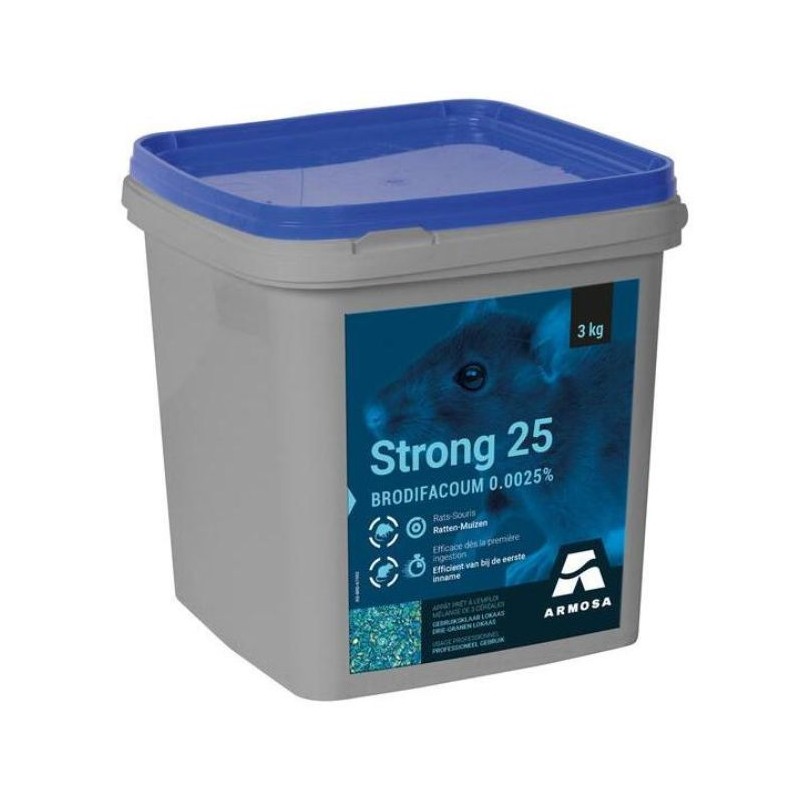 Strong 25 - Rats et Souris 3kg - Armosa