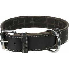 Rustic Collier en cuir gras "Heartbeat" S-M 34-40cm/30mm Noir - Trixie à 14,95 € - Trixie - 18984 - Cuir de luxe