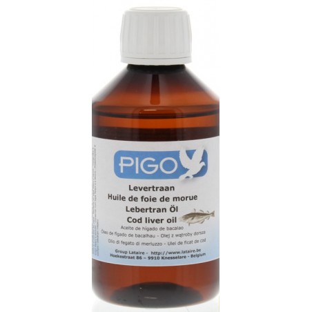 Huile de foie de morue 250ml - Pigo pigeons à 8,70 € - Pigo - 25003 - Complément Alimentaire