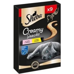 Creamy Snacks Au Saumon et Poulet 9x - Sheba à 6,60 € - Sheba - 462579 - Sheba