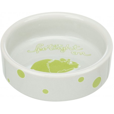 Gamelle en céramique Spotlight on Hamsters 90ml/8cm - Trixie à 2,95 € - Trixie - 60737 - Mangeoires