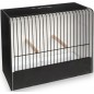 Cage exposition canari noir en PVC