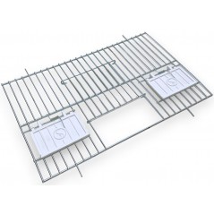 Devanture pour cage d'entrainement avec 1 porte et 2 portes mangeoires 34x22cm à 10,30 € - Ost-Belgium - 89925653 - Devantures