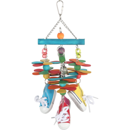 Jouets pour oiseaux suspendu avec sneaker à 13,95 € - Kinlys - 13961 - Jouets