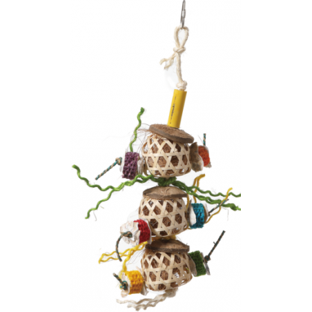 Jouets pour oiseaux 3 paniers bambou 13951 Kinlys 11,95 € Ornibird