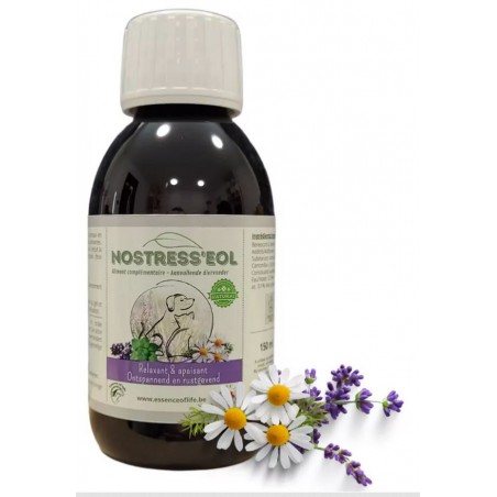Nostress'eol Solution buvable relaxante et apaisante 150ml - Essence of Life (chien sportif) à 19,90 € - Essence Of Life - CC...