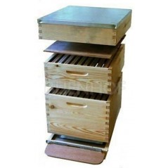 Ruche Dadant-blatt simple parois 10 cadres avec toit en bois et plateau varroa - Bijenhof 10143 Bijenhof 174,50 € Ornibird