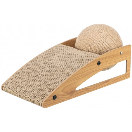 Griffoir rampe avec balle 40x17x20cm - Trixie à 20,00 € - Trixie - 48023 - Arbre à chat & griffoir