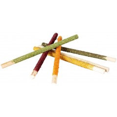 Bâtonnets à grignoter en bois légumes&fleurs multicolore 6pcs - Duvo+ à 4,65 € - Duvo + - 15327 - Crackers - Sticks