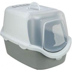 Bac à litière Vico Open Top, avec couvercle 40x40x56cm Gris Clair/Blanc - Trixie à 28,00 € - Trixie - 40343 - Bacs à chat