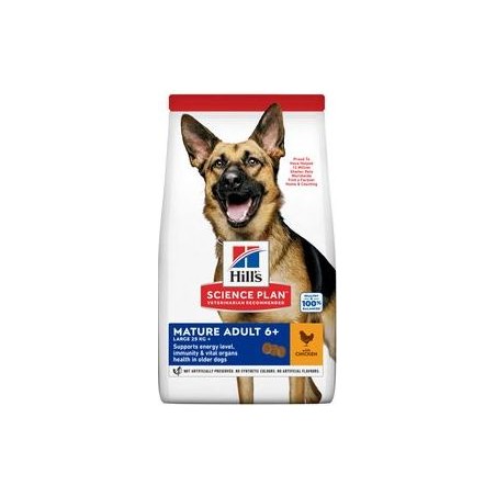 Science Plan aliment pour Chien Adulte Mature 5+ de Grande Race au Poulet 12kg - Hill's à 75,75 € - Hill's - 604313 - Hill's