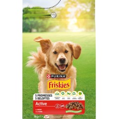 Chien Adult Active au Boeuf 3kg - Friskies à 9,20 € - Purina - 12570930 - Friskies