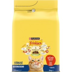 Lifestyle Chats Stérilisés Boeuf et Légumes 3kg - Friskies à 12,75 € - Purina - 12570933 - Friskies