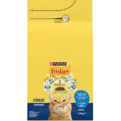 Lifestyle Chats Stérilisés Saumon et Légumes 1,5kg - Friskies à 6,70 € - Purina - 12570917 - Friskies