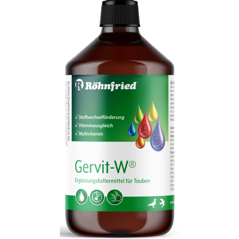 Gervit-W (mulivitamine pour toute l'année) 500ml - Röhnfried - Dr Hesse Tierpharma GmbH & Co. KG