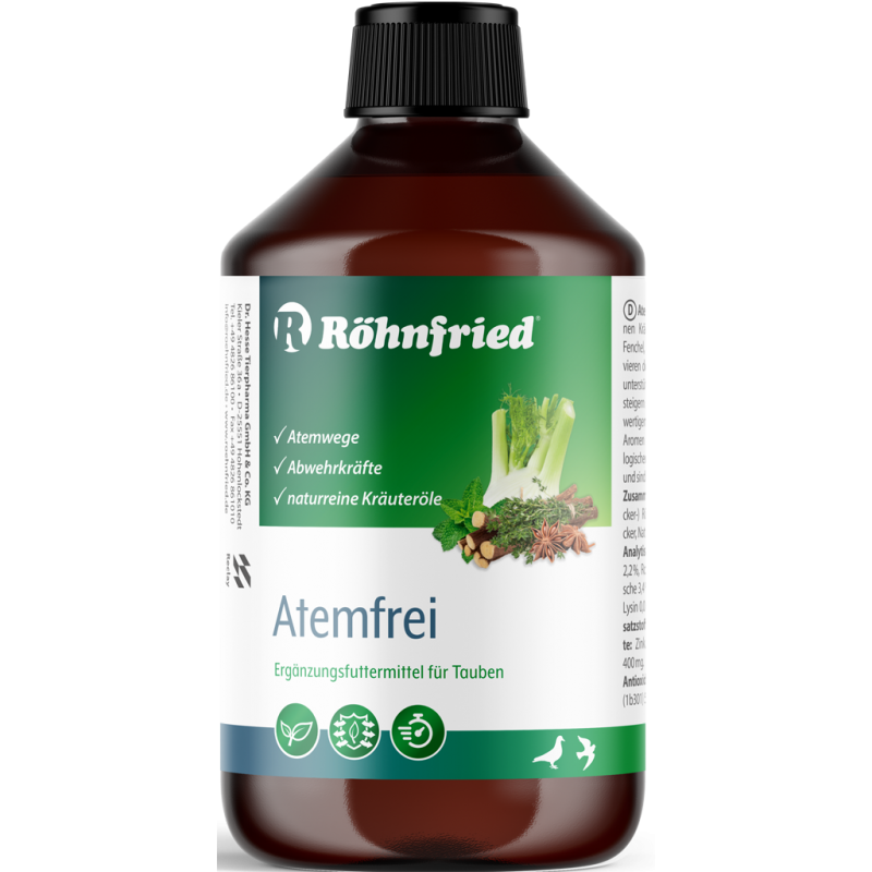 Atemfrei (voies respiratoires) 500ml - Röhnfried - Dr Hesse Tierpharma GmbH & Co. KG