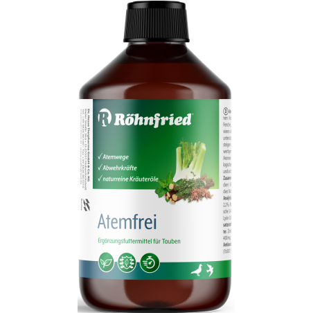 Atemfrei (voies respiratoires) 500ml - Röhnfried - Dr Hesse Tierpharma GmbH & Co. KG à 31,60 € - Röhnfried - Dr Hesse Tierpha...