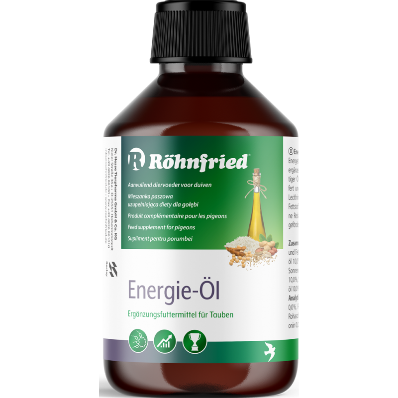 Energie Öl (huile d'énergie) remplace Hekopherol 250ml - Röhnfried - Dr Hesse Tierpharma GmbH & Co. KG