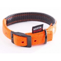 Collier Nylon Confort XL 25-65 Orange - Martin Sellier à 12,55 € - Martin Sellier - MS218370 - Nylon prémium couleur unie