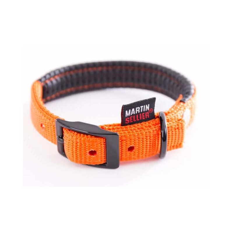 Collier Nylon Confort XL 25-65 Orange - Martin Sellier