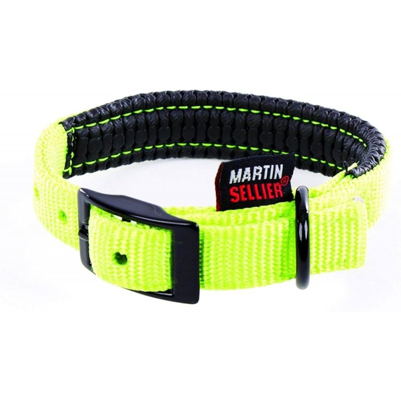 Laisse Nylon L 25-60cm Vert Citron - Martin Sellier