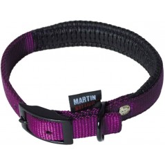 Collier Nylon Confort XL 25-65 Mauve - Martin Sellier à 12,55 € - Martin Sellier - MS218363 - Nylon prémium couleur unie