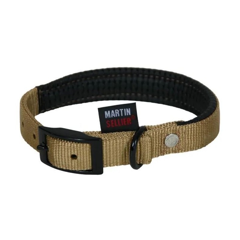 Collier Nylon Confort S 16-35 Beige - Martin Sellier