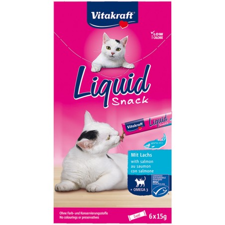 Snack liquide Au saumon 6pièces - Vitakraft