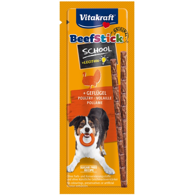 Beef-Stick School volaille de poche de 10pièces - Vitakraft