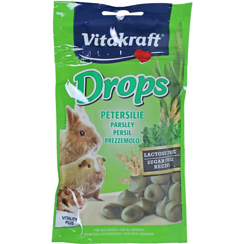 Gouttes de persil pour rongeurs sans lactose 75gr - Vitakraft