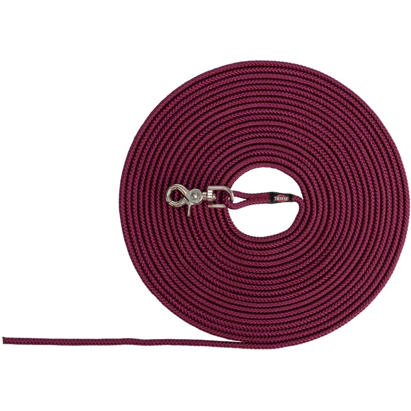 Laisse de suivi, ronde S-M 5m/6mm Sangria - Trixie