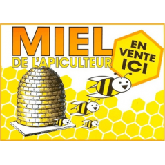 Planche pvc "Miel de l'apiculteur" - Bijenhof à 6,95 € - Bijenhof - 931301 - Récolter les abeilles