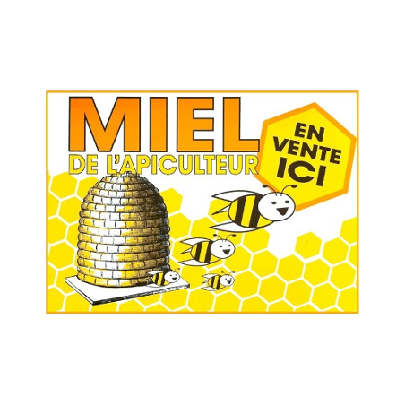 Planche pvc "Miel de l'apiculteur" - Bijenhof à 6,95 € - Bijenhof - 931301 - Récolter les abeilles