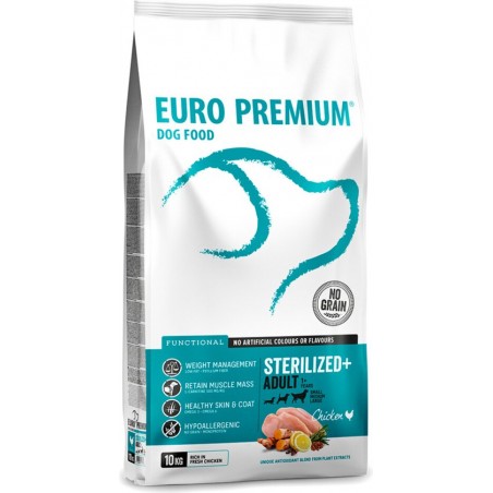 Adult Sterilized+ 10kg - Euro Premium à 65,90 € - Euro Premium - Dog Food - 62144 - Euro Premium - Dog Food