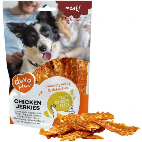 Jerkies de poulet 100gr - Duvo+ à 3,95 € - Duvo + - 12445 - Snacks à la viande