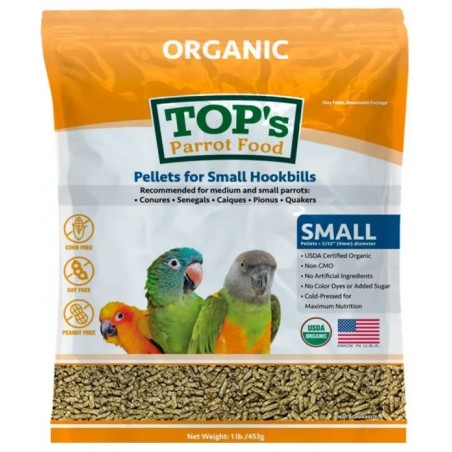 Nourriture pour perroquets petits granulés 453gr - Top's Parrot