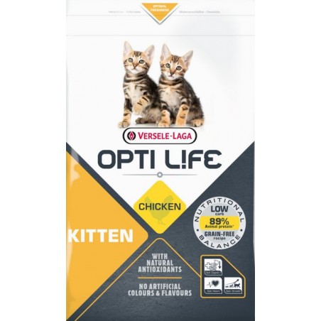 Cat Kitten Chicken 1kg - Opti Life à 10,25 € - Opti Life - 441308 - Opti Life