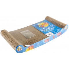 Griffoir en carton Schtroumpfette 45x22x13cm - Duvo+ à 8,45 € - Duvo + - 13637A - Arbre à chat & griffoir