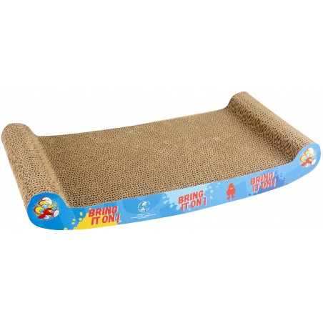 Griffoir en carton Schtroumpfette 45x22x13cm - Duvo+ à 8,45 € - Duvo + - 13637A - Arbre à chat & griffoir