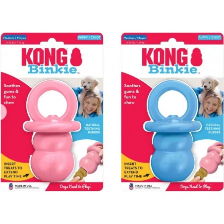 Kong Puppy Binkie Rose ou bleu S - Kong à 11,55 € - Kong - 74012076 - Kong