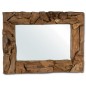 Miroir En Bois Teck Rectangulaire 60x7x80cm - Giganterra