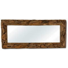 Miroir En Bois Teck Rectangulaire 80x7x180cm - Giganterra à 269,85 € - Giganterra - G02-03102 - Décoration naturelle