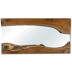 Miroir En Bois Teck Rectangulaire 60x3,5x80cm - Giganterra à 139,95 € - Giganterra - G02-03124 - Décoration naturelle