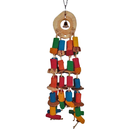 Jouet Perroquet Rotunda 15x9x50cm - Parrots & Toys à 23,85 € - Vogelhof - Parrots & Toys - TOYS0032 - Jouets