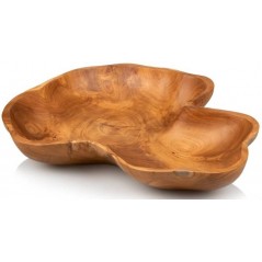 Plateau En Bois Teck 30x35x7cm - Giganterra à 34,95 € - Giganterra - G02-03064 - Décoration naturelle