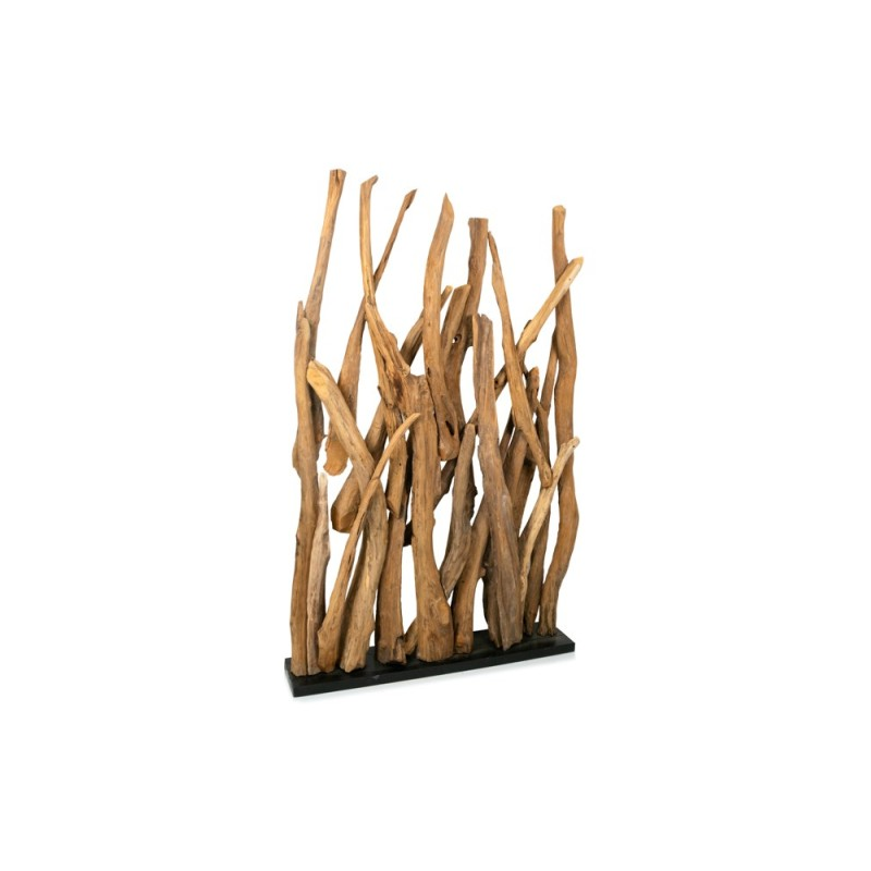 Cloison en bois teck akar 115x25x185 cm - Giganterra