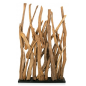 Cloison en bois teck akar 115x25x185 cm - Giganterra