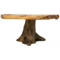 Table basse en bois racine de teck naturel 70x90x45 cm - Giganterra